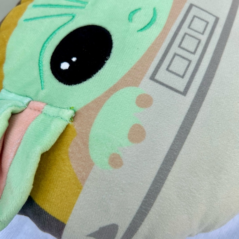 Star Wars Grogu Mandalorian Plush BABY YODA PILLOW 12"  STUFFED ANIMAL TOY - Picture 8 of 8